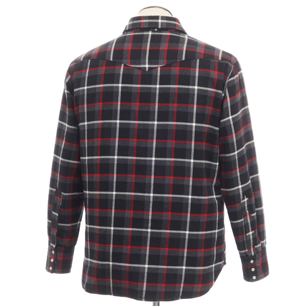 [Used] GUY ROVER Quilted Check Flannel Shirt Black x Red [Size L] [BLK] [A/W] [Condition Rank B] ​​[Men&