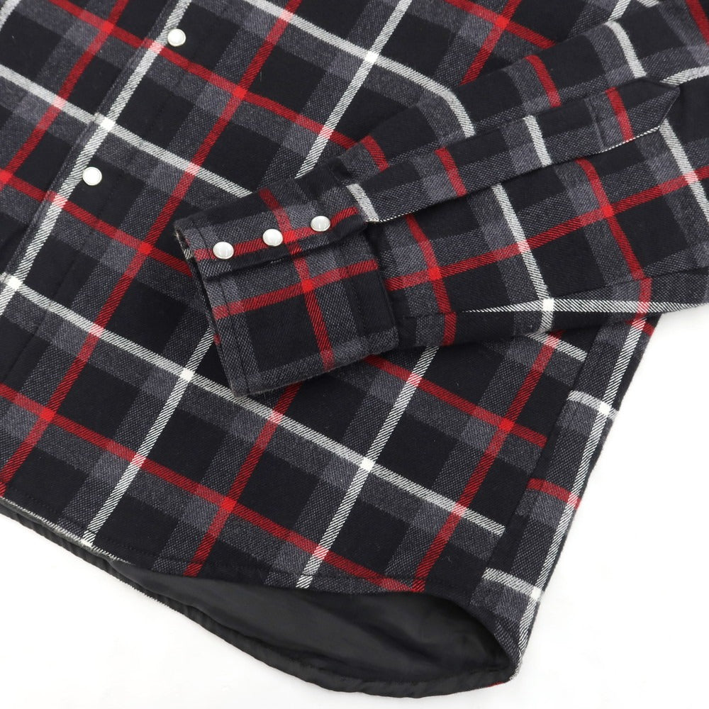 [Used] GUY ROVER Quilted Check Flannel Shirt Black x Red [Size L] [BLK] [A/W] [Condition Rank B] ​​[Men&