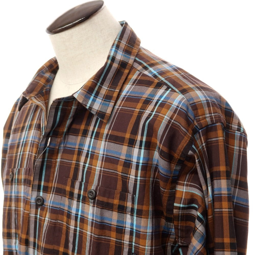 [Used] Patagonia Cotton Check Shirt Brown x Light Blue [Size L] [BRW] [S/S/A/W] [Condition Rank B] ​​[Men&