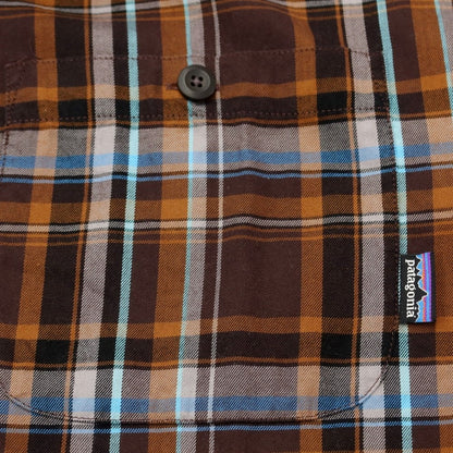 [Used] Patagonia Cotton Check Shirt Brown x Light Blue [Size L] [BRW] [S/S/A/W] [Condition Rank B] ​​[Men&