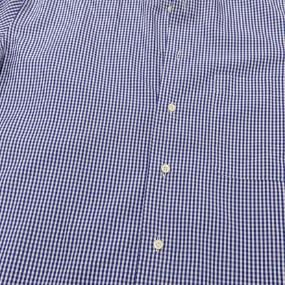 [Used] Ermenegildo Zegna Cotton Check Dress Shirt Navy Blue x White [Size not specified (L)] [BLU] [S/S/A/W] [Condition Rank C] [Men&