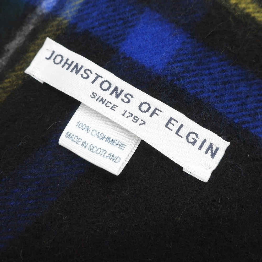 [Used] Johnstons JOHNSTONS Cashmere Check Large Stole Black x Red x Green [BLK] [A/W] [Condition Rank A] [Unisex] [768977]
 [DPD]