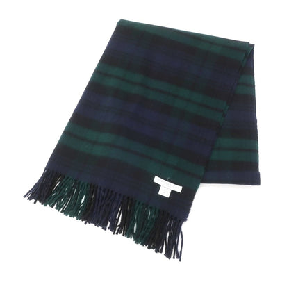 [Used] Johnstons JOHNSTONS Cashmere Check Large Stole Navy x Green [NVY] [A/W] [Condition Rank A] [Unisex] [768977]