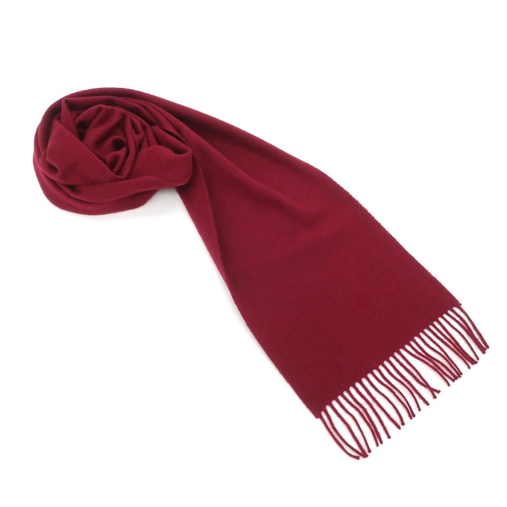 [Used] Johnstons Cashmere Fringe Scarf Maroon [RED] [A/W] [Condition Rank B] ​​[Men&