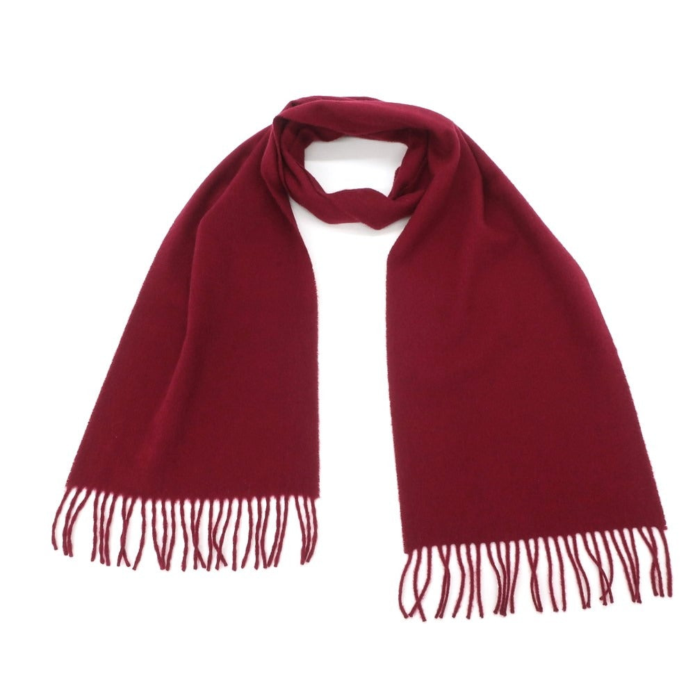 [Used] Johnstons Cashmere Fringe Scarf Maroon [RED] [A/W] [Condition Rank B] ​​[Men&