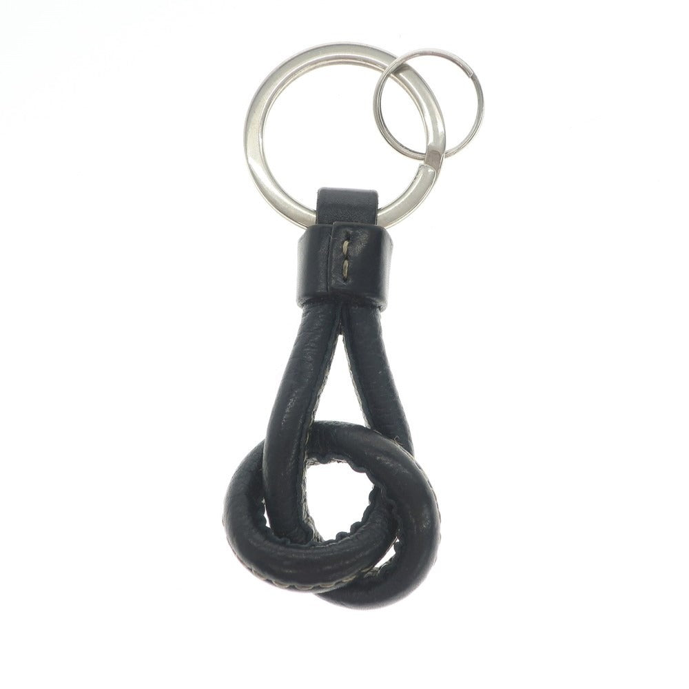 [Used] DELVAUX Leather Key Holder Key Ring Black [BLK] [S/S/A/W] [Condition Rank C] [Men&