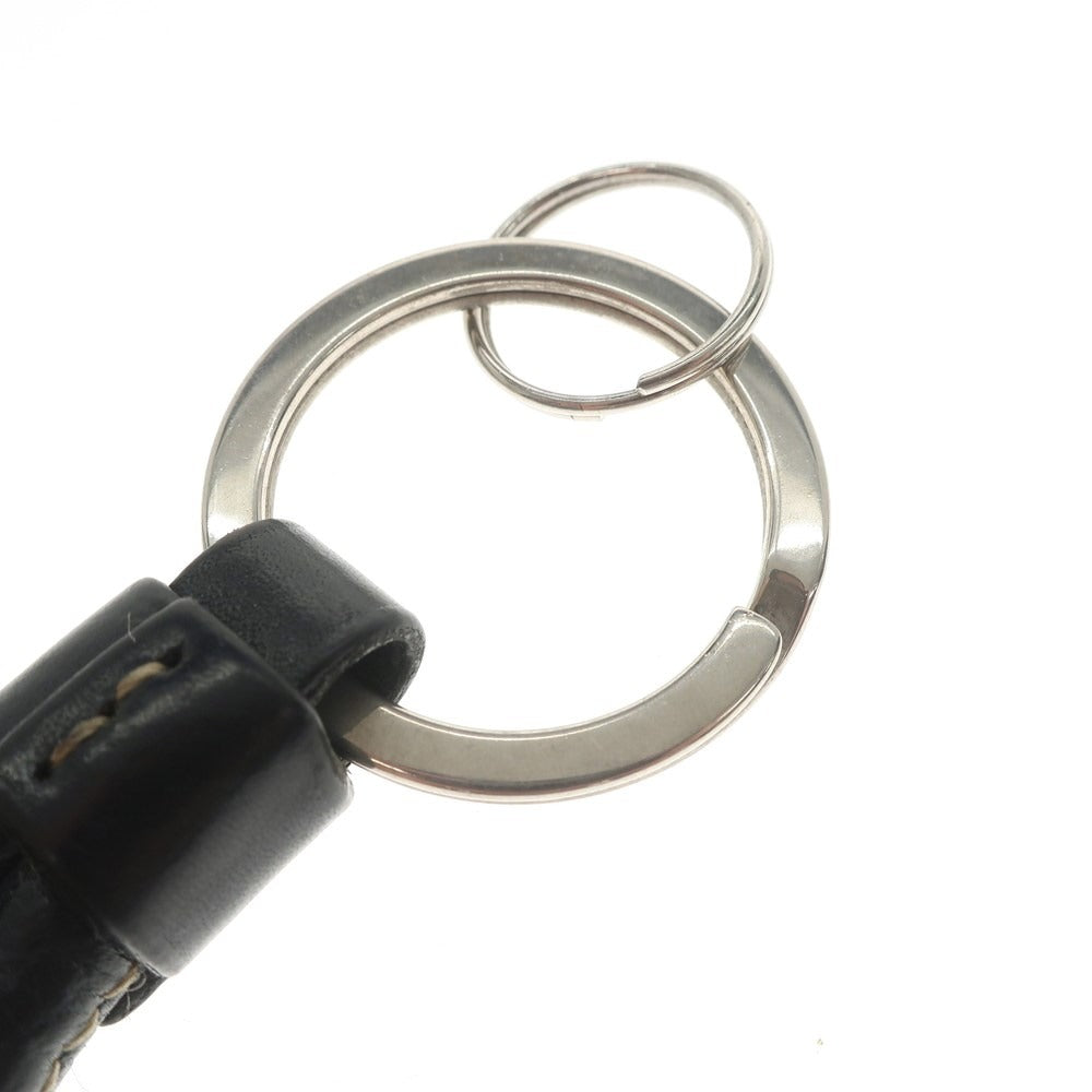 [Used] DELVAUX Leather Key Holder Key Ring Black [BLK] [S/S/A/W] [Condition Rank C] [Men&