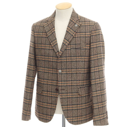 [New] KARL MOMMOO polyester tweed 2B casual jacket, brown [size 44] [BRW] [A/W] [Condition rank N] [Men&