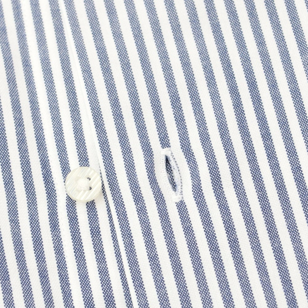 [Used] azabu tailor cotton striped dress shirt, white x navy [size not specified (approximately L)] [NVY] [S/S/A/W] [Condition rank B] ​​[Men&