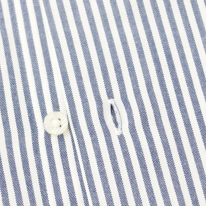 [Used] azabu tailor cotton striped dress shirt, white x navy [size not specified (approximately L)] [NVY] [S/S/A/W] [Condition rank B] ​​[Men&