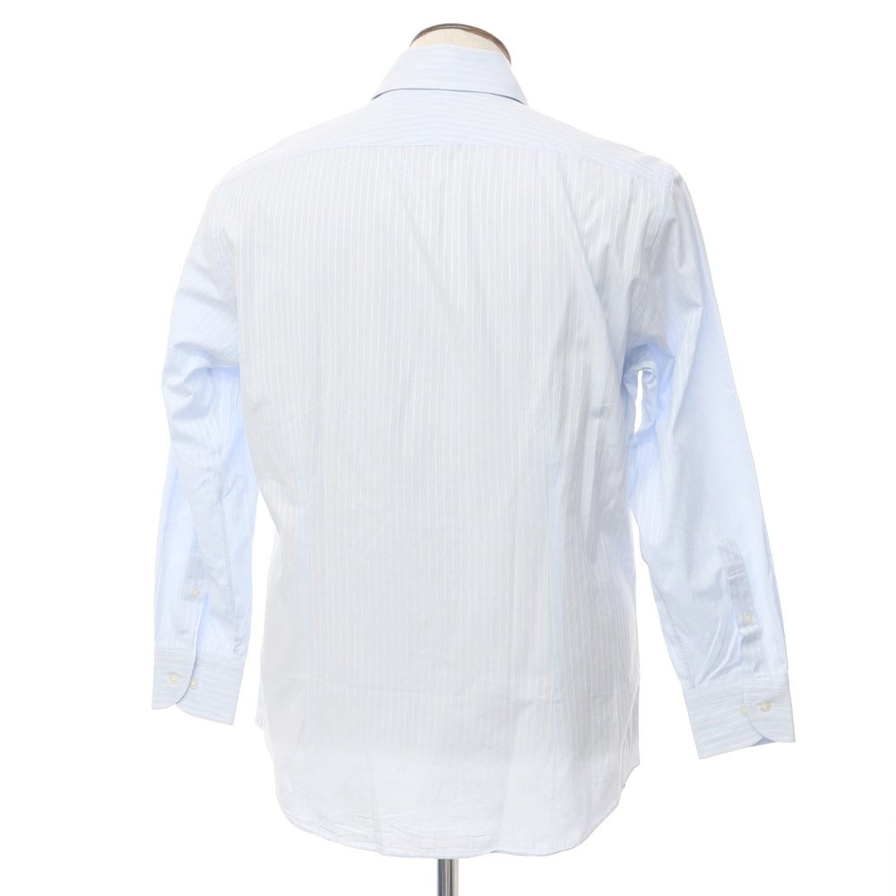 [Used] azabu tailor cotton striped dress shirt light blue x white [size not listed (approximately XL)] [BLU] [S/S/A/W] [Condition rank B] ​​[Men&