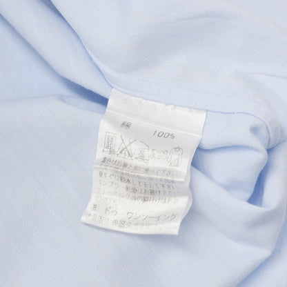 [Used] azabu tailor cotton striped dress shirt light blue x white [size not listed (approximately XL)] [BLU] [S/S/A/W] [Condition rank B] ​​[Men&