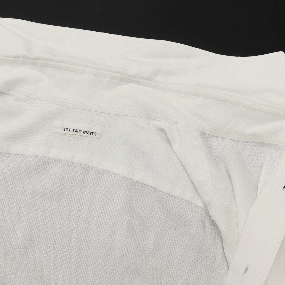 [Used] ISETAN MENS Cotton Dress Shirt White [Size not listed (approximately XL)] [WHT] [S/S/A/W] [Condition Rank B] ​​[Men&