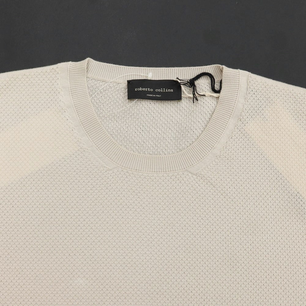 [Used] Roberto Collina ROBERTO COLLINA High gauge cotton short sleeve knit beige [Size 48] [BEI] [S/S] [Condition rank B] ​​[Men&