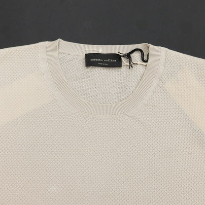 [Used] Roberto Collina ROBERTO COLLINA High gauge cotton short sleeve knit beige [Size 48] [BEI] [S/S] [Condition rank B] ​​[Men&