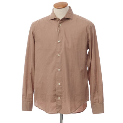 【中古】イレブンティ eleventy コットン カジュアルシャツ ブラウン系【サイズM】【BRW】【S/S/A/W】【状態ランクB】【メンズ】【769171】