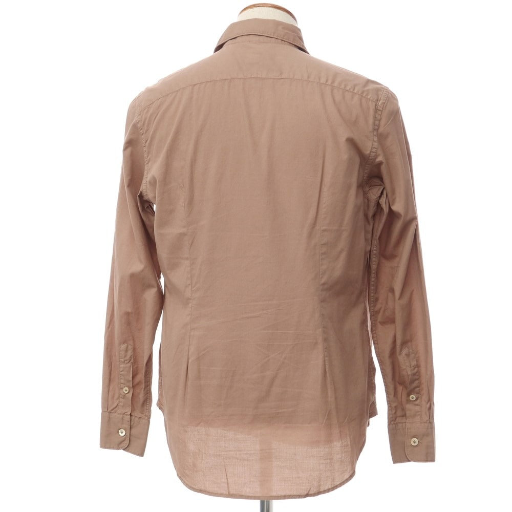 【中古】イレブンティ eleventy コットン カジュアルシャツ ブラウン系【サイズM】【BRW】【S/S/A/W】【状態ランクB】【メンズ】【769171】