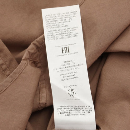 【中古】イレブンティ eleventy コットン カジュアルシャツ ブラウン系【サイズM】【BRW】【S/S/A/W】【状態ランクB】【メンズ】【769171】