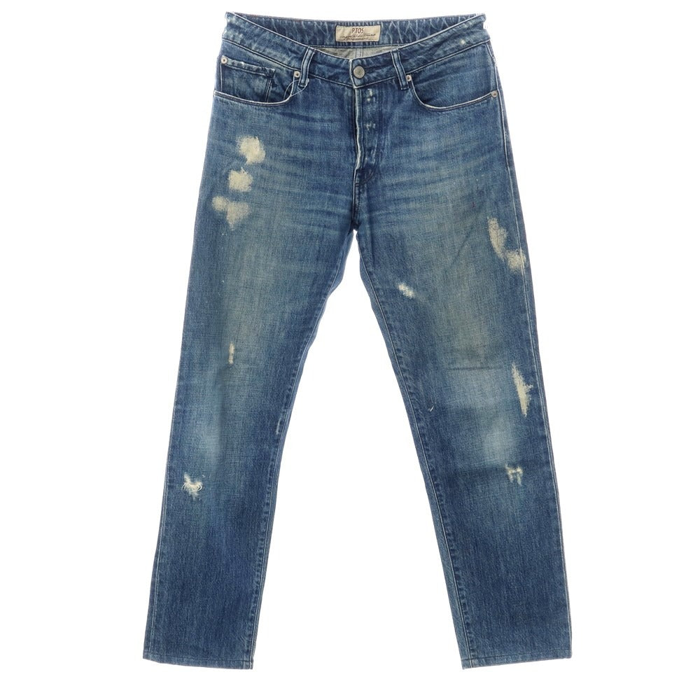 【新品】ピーティーゼロチンクエ PT05 ダメージ＆ブリーチ加工 デニムパンツ ジーンズ ネイビー【サイズ32】【NVY】【S/S/A/W】【状態ランクN】【メンズ】【769174】