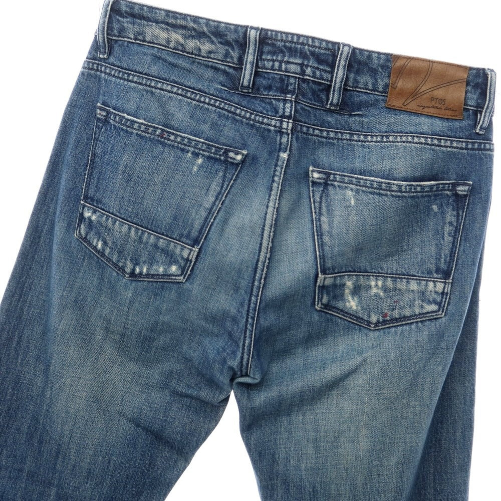 【新品】ピーティーゼロチンクエ PT05 ダメージ＆ブリーチ加工 デニムパンツ ジーンズ ネイビー【サイズ32】【NVY】【S/S/A/W】【状態ランクN】【メンズ】【769174】