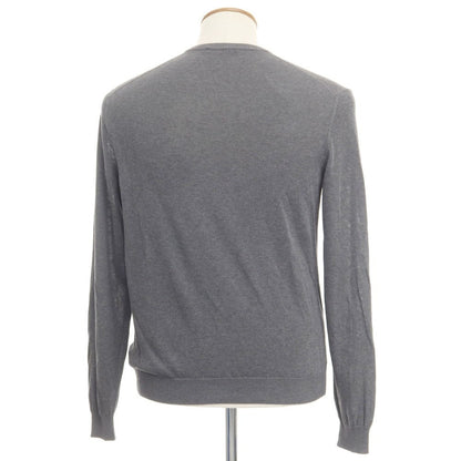 [Used] ZANONE High Gauge Cotton V-neck Knit Grey [Size 48] [GRY] [S/S] [Condition Rank B] ​​[Men&