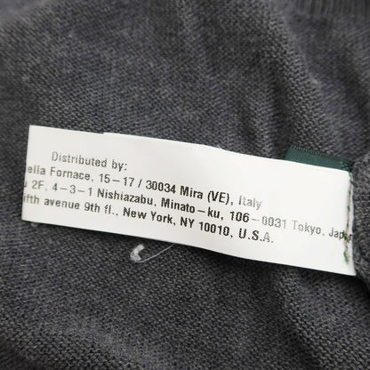 [Used] ZANONE High Gauge Cotton V-neck Knit Grey [Size 48] [GRY] [S/S] [Condition Rank B] ​​[Men&