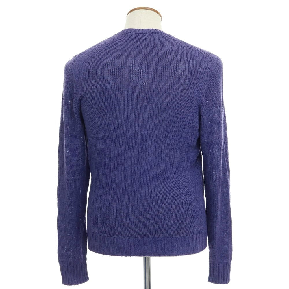 [Used] SCAGLIONE Mid-gauge silk V-neck knit Purple navy [Size M] [NVY] [S/S] [Condition rank C] [Men&