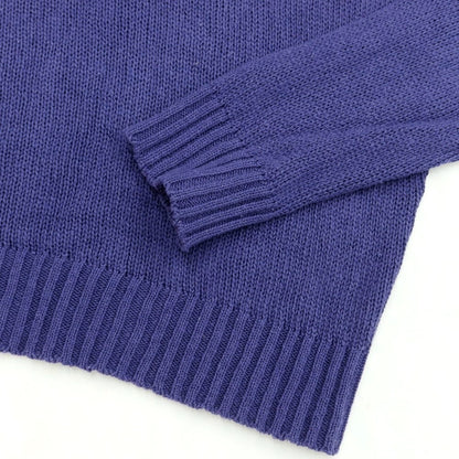 [Used] SCAGLIONE Mid-gauge silk V-neck knit Purple navy [Size M] [NVY] [S/S] [Condition rank C] [Men&