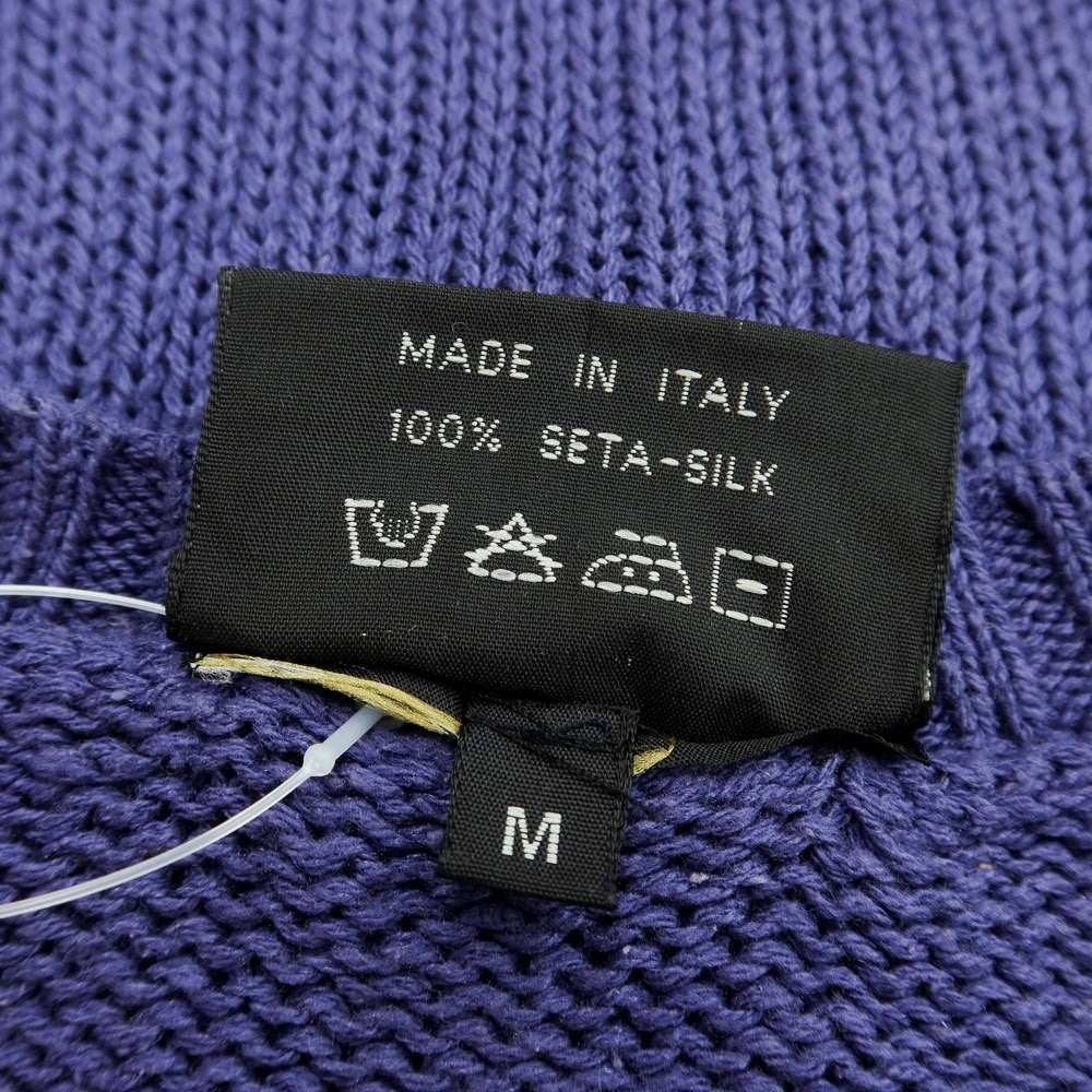 [Used] SCAGLIONE Mid-gauge silk V-neck knit Purple navy [Size M] [NVY] [S/S] [Condition rank C] [Men&