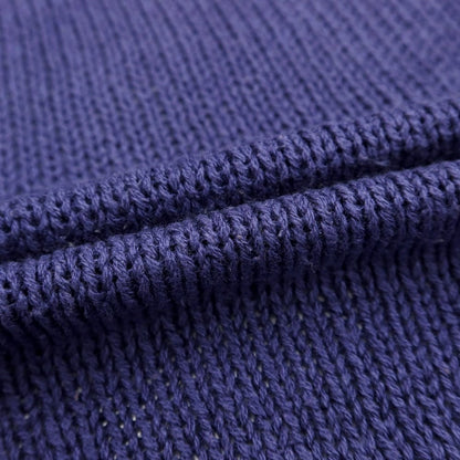 [Used] SCAGLIONE Mid-gauge silk V-neck knit Purple navy [Size M] [NVY] [S/S] [Condition rank C] [Men&