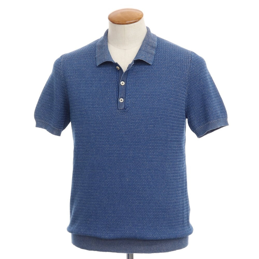[Used] CIRCOLO 1901 Cotton Short Sleeve Polo Knit Blue [Size M] [BLU] [S/S] [Condition Rank B] ​​[Men&