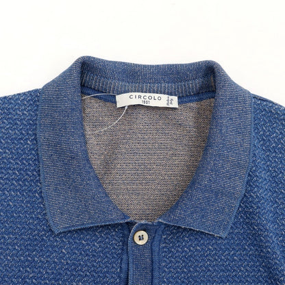 [Used] CIRCOLO 1901 Cotton Short Sleeve Polo Knit Blue [Size M] [BLU] [S/S] [Condition Rank B] ​​[Men&