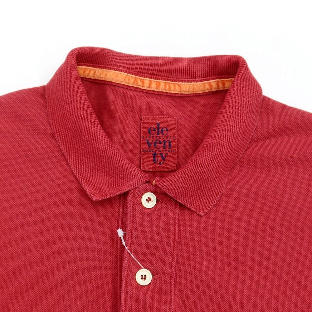 [Used] eleventy Pique Cotton Short Sleeve Polo Shirt Red [Size M] [RED] [S/S] [Condition Rank B] ​​[Men&