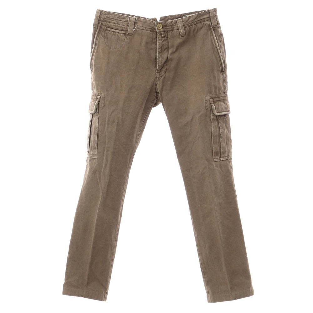 [Used] Icon Cotton Herringbone Cargo Pants, Brown [Size 48] [BRW] [S/S/A/W] [Condition Rank B] ​​[Men&