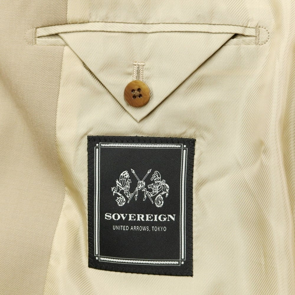 [Used] SOVEREIGN Twill Wool Nylon Balmacaan Coat Beige [Size M] [BEI] [S/S] [Condition Rank B] [Men&