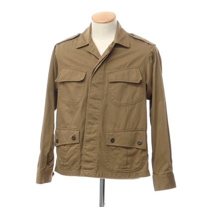 【中古】バグッタ Bagutta THE SHACKET ツイルコットン ミリタリーシャツブルゾン ブラウン【サイズS】【BRW】【S/S】【状態ランクB】【メンズ】【769082】