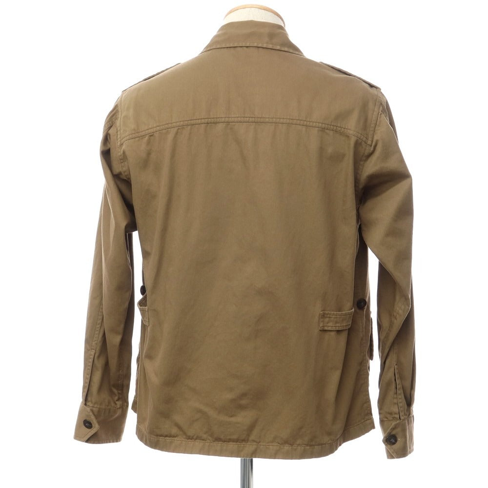 【中古】バグッタ Bagutta THE SHACKET ツイルコットン ミリタリーシャツブルゾン ブラウン【サイズS】【BRW】【S/S】【状態ランクB】【メンズ】【769082】