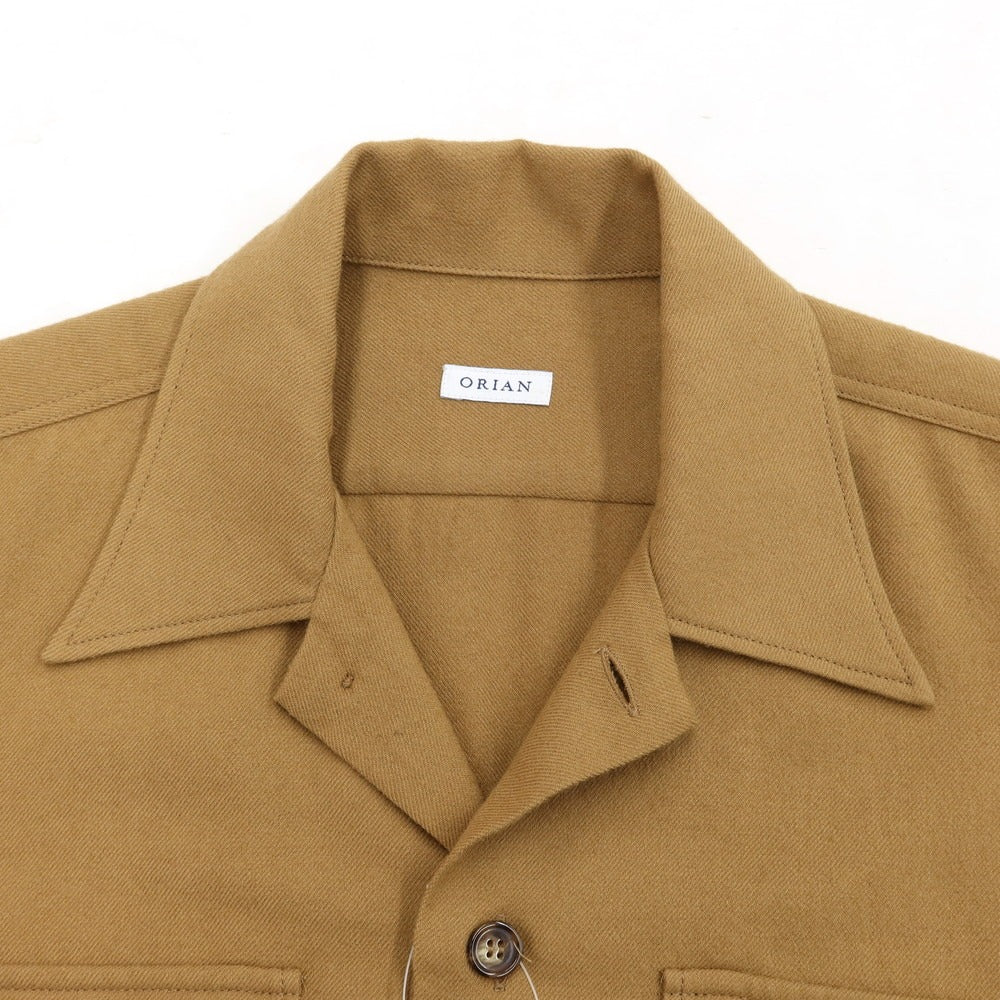 [Used] ORIAN Cotton Wool Work Shirt Blouson Camel Beige [Size S] [BEI] [A/W] [Condition Rank B] ​​[Men&