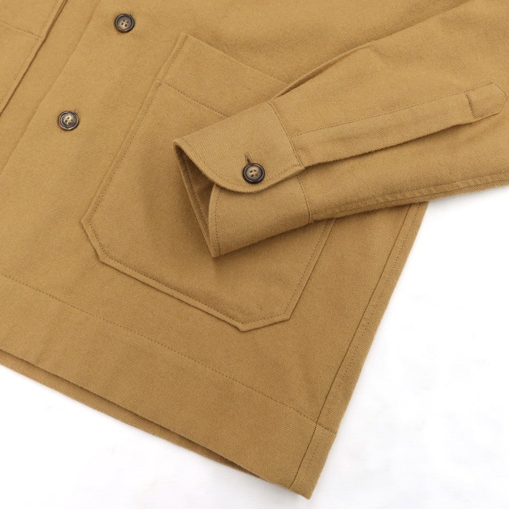 [Used] ORIAN Cotton Wool Work Shirt Blouson Camel Beige [Size S] [BEI] [A/W] [Condition Rank B] ​​[Men&