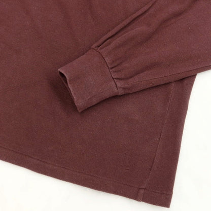[Used] LACOSTE Pique Cotton Long Sleeve Polo Shirt Red Brown [Size 2/XS] [BRW] [S/S/A/W] [Condition Rank C] [Men&