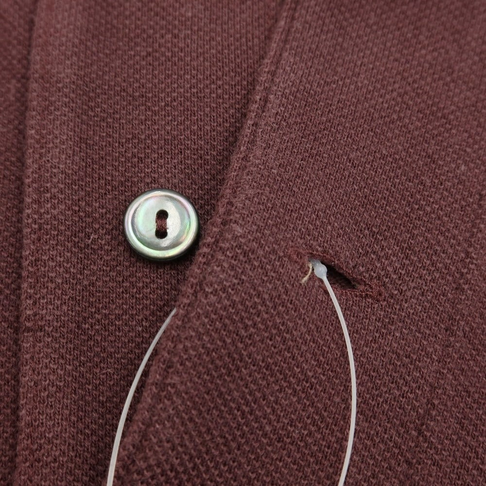 [Used] LACOSTE Pique Cotton Long Sleeve Polo Shirt Red Brown [Size 2/XS] [BRW] [S/S/A/W] [Condition Rank C] [Men&