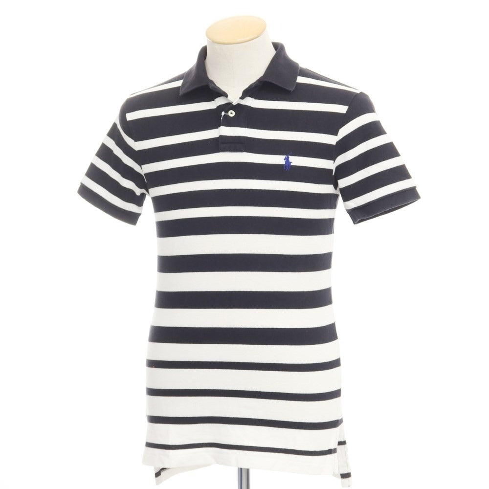 [Used] Polo Ralph Lauren Polo shirt in pique cotton with stripes, black and white [Size XS] [BLK] [S/S] [Condition C] [Men&