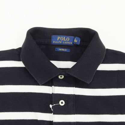 [Used] Polo Ralph Lauren Polo shirt in pique cotton with stripes, black and white [Size XS] [BLK] [S/S] [Condition C] [Men&