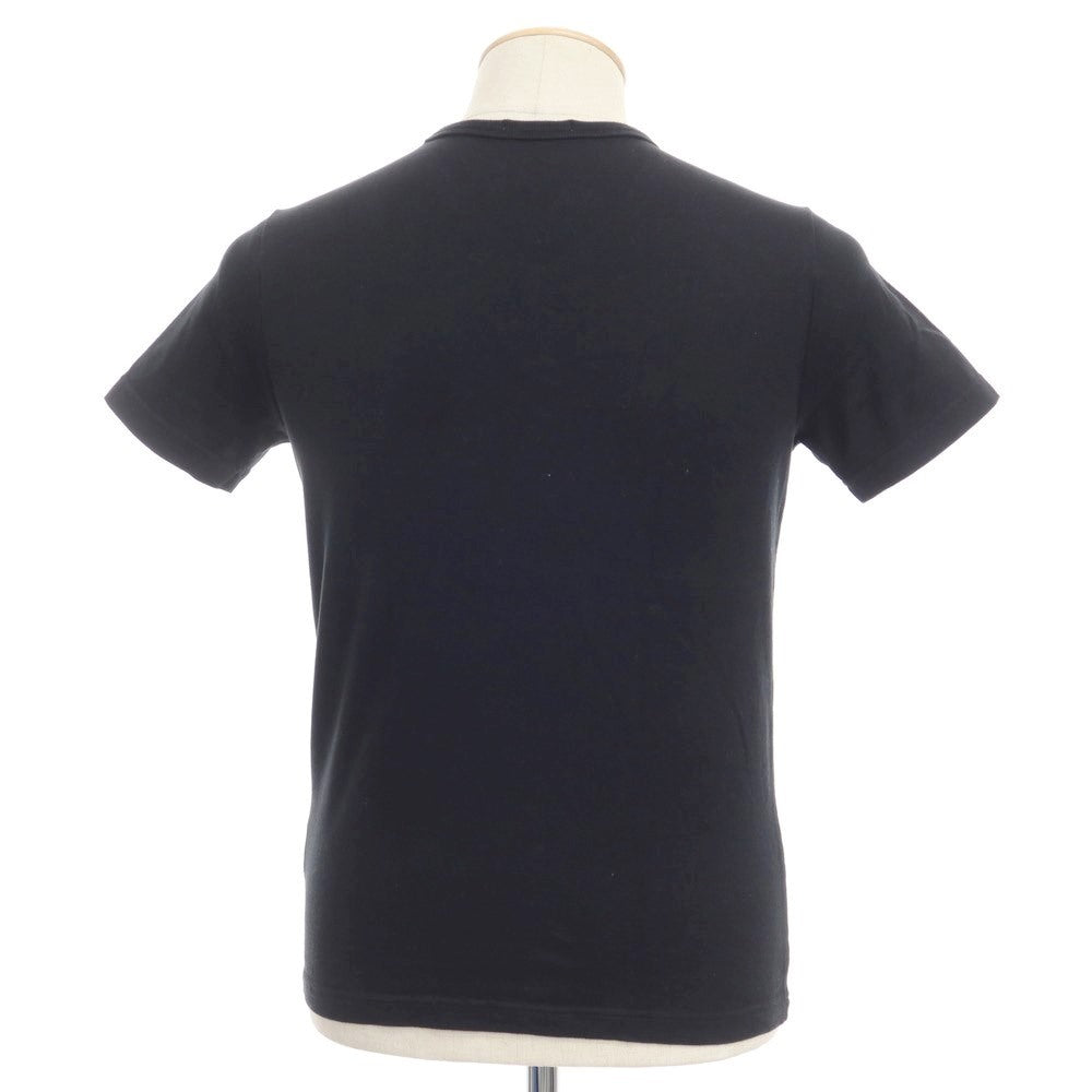 [Used] LACOSTE Cotton V-neck T-shirt Black [Size 2] [BLK] [S/S] [Condition Rank B] ​​[Men&