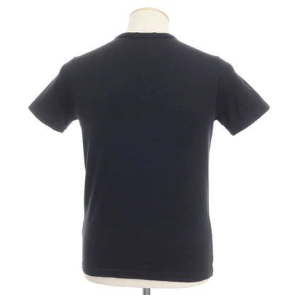 [Used] LACOSTE Cotton V-neck T-shirt Black [Size 2] [BLK] [S/S] [Condition Rank B] ​​[Men&