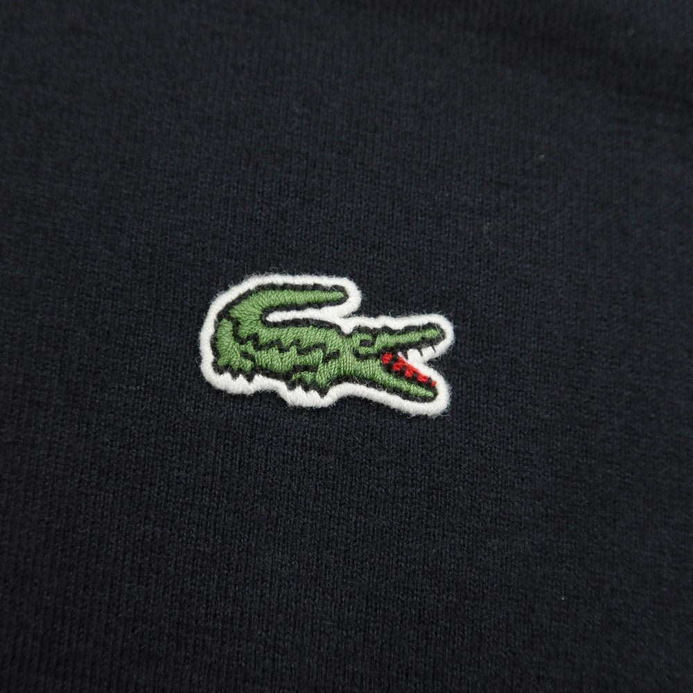 [Used] LACOSTE Cotton V-neck T-shirt Black [Size 2] [BLK] [S/S] [Condition Rank B] ​​[Men&