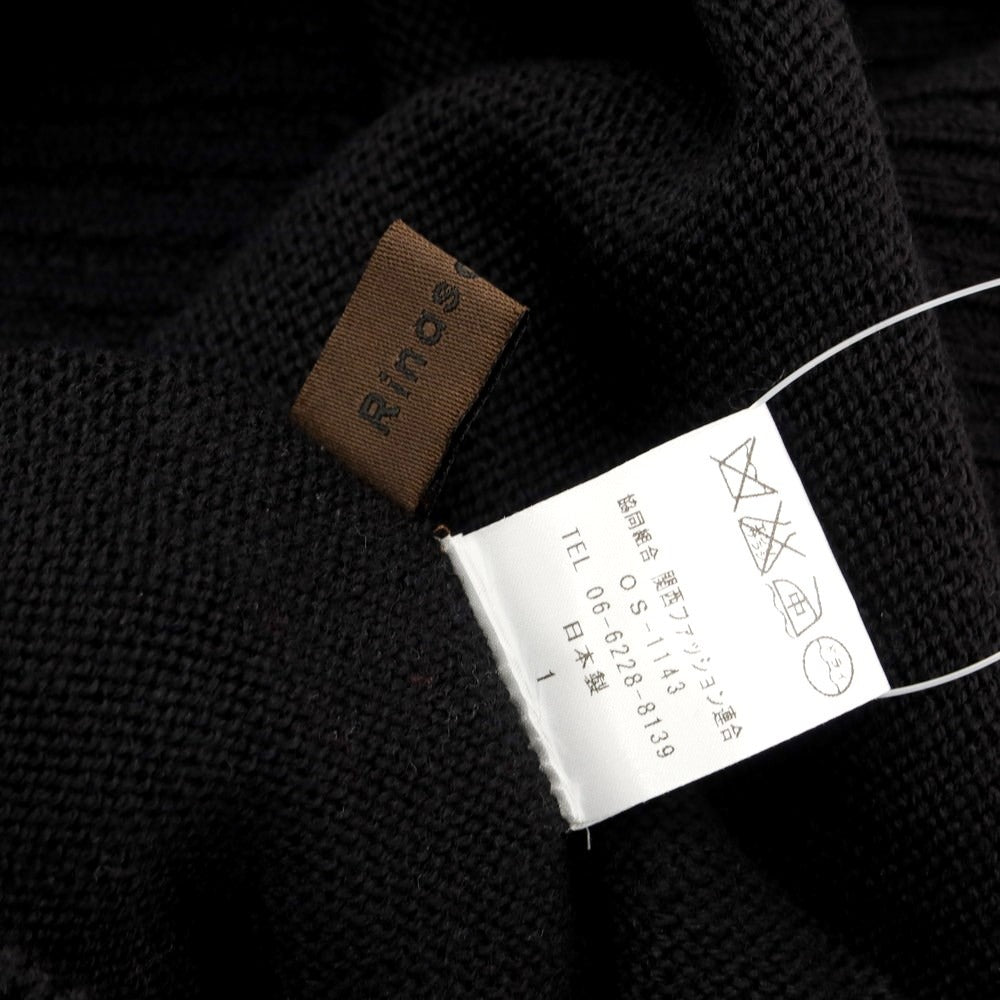 [Used] Rinascente Wool Turtleneck Pullover Knit Black [Size 1] [BLK] [A/W] [Condition Rank C] [Men&