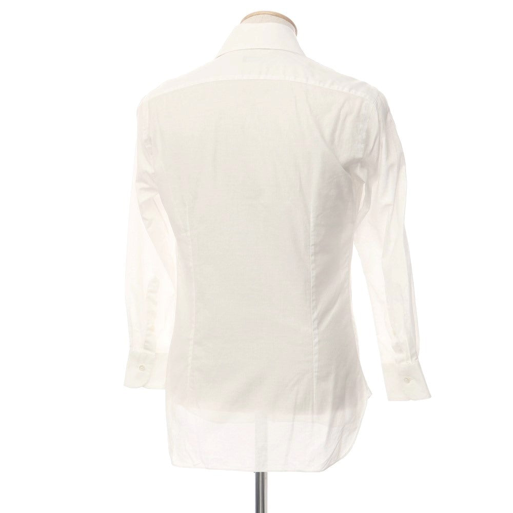 [Used] BARBA Mesh Cotton Wide Collar Dress Shirt White [Size 37] [WHT] [S/S/A/W] [Condition Rank C] [Men&