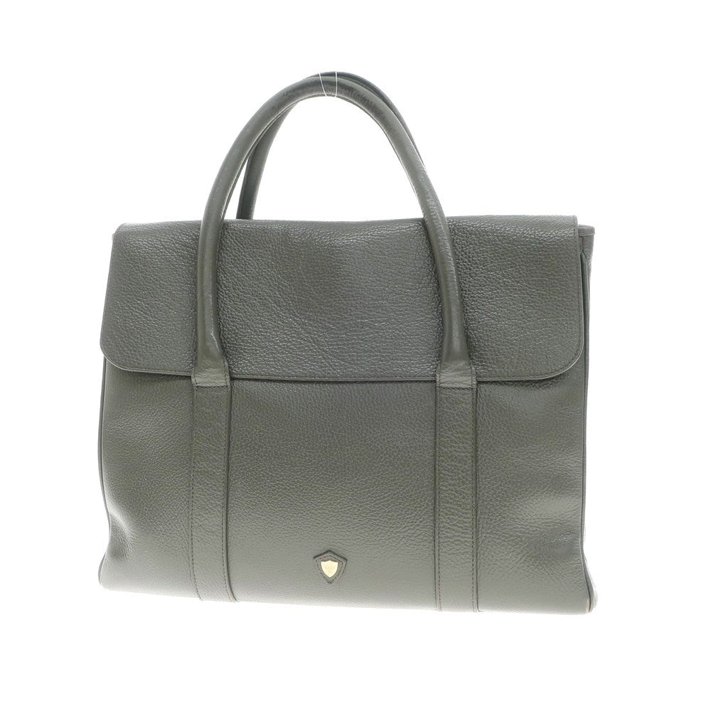 [Used] Chambord Sellier Shrink Leather Briefcase Tote Bag Grey [Size -] [W38xH30xD6.5] [GRY] [S/S/A/W] [Condition Rank C] [Men&