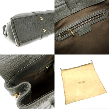 [Used] Chambord Sellier Shrink Leather Briefcase Tote Bag Grey [Size -] [W38xH30xD6.5] [GRY] [S/S/A/W] [Condition Rank C] [Men&